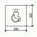 Табличка на дверь,символ для инвалидов Keuco Plan
